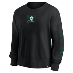 Boston Celtics Women's Oversized Game Day Pullover Sweatshirt Black