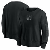 San Antonio Spurs Women's Oversized Game Day Pullover Sweatshirt Black