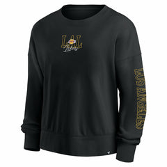 Los Angeles Lakers Women's Oversized Game Day Pullover Sweatshirt Black