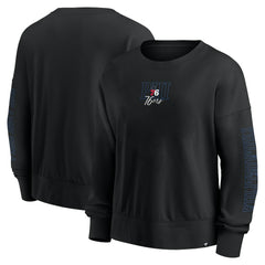 Philadelphia 76ers Women's Oversized Game Day Pullover Sweatshirt Black
