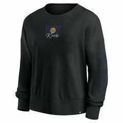 New York Knicks Women's Oversized Game Day Pullover Sweatshirt Black