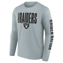 Las Vegas Raiders Vision Long Sleeve T-Shirt Gray