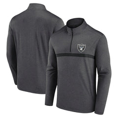 Las Vegas Raiders Head-to-Head Quarter-Zip Pullover Charcoal
