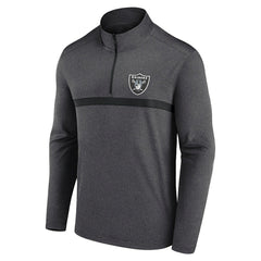 Las Vegas Raiders Head-to-Head Quarter-Zip Pullover Charcoal