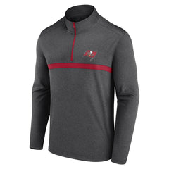 Tampa Bay Buccaneers Head-to-Head Quarter-Zip Pullover Heather Charcoal