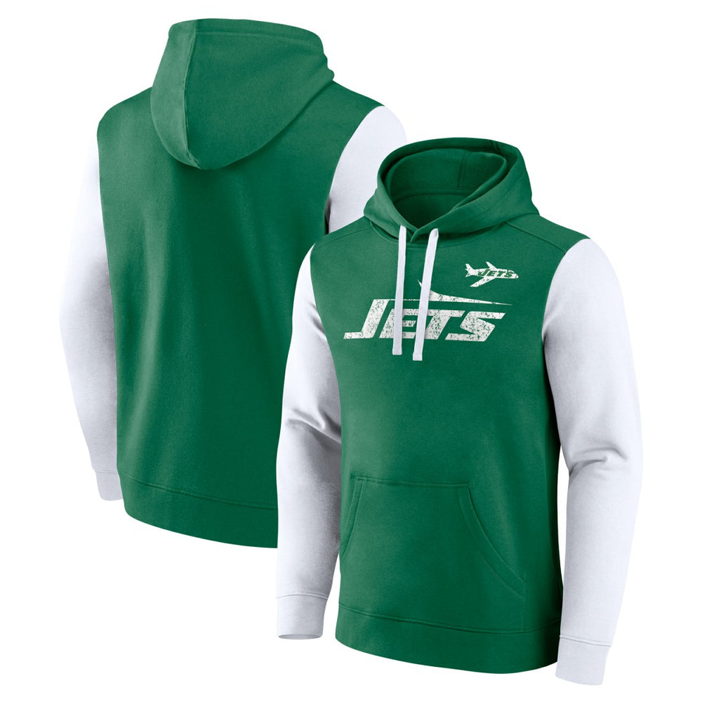 New York Jets Fleece Pullover Hoodie Kelly Green