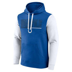 Indianapolis Colts Outline Pullover Hoodie Royal/White