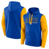 Los Angeles Rams Outline Pullover Hoodie Royal/Gold
