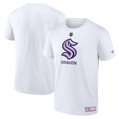 NHL Seattle Kraken Fanatics 2024 Hockey Fights Cancer T-Shirt - White