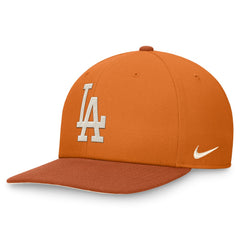 Los Angeles Dodgers Nike Pro Dunk Performance Snapback Hat - Orange Hats