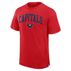 NHL Washington Capitals Fanatics Elevated Pima T-Shirt - Red