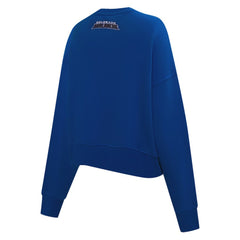 NHL Colorado Avalanche Pro Standard Women's Area Code Cropped Pullover Sweatshirt - Blue