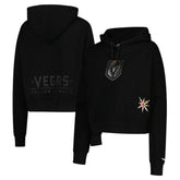 NHL Vegas Golden Knights Pro Standard Women's Jewels Cropped Pullover Hoodie - Black