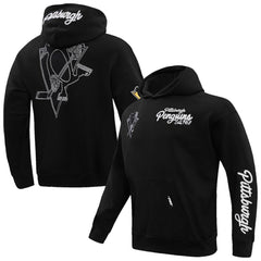 NHL Pittsburgh Penguins Pro Standard Paint the City Pullover Hoodie - Black