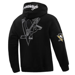 NHL Pittsburgh Penguins Pro Standard Paint the City Pullover Hoodie - Black