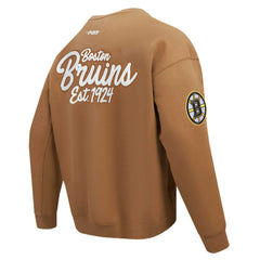 NHL Boston Bruins Pro Standard Paint the City Pullover Sweatshirt - Brown