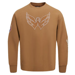 NHL Washington Capitals Pro Standard Paint the City Pullover Sweatshirt - Brown