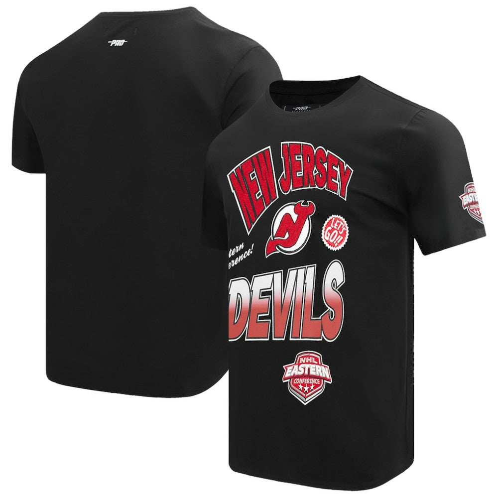 NHL New Jersey Devils Pro Standard Turn It Up T-Shirt - Black