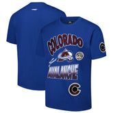 NHL Colorado Avalanche Pro Standard Turn It Up Dropped Shoulder T-Shirt - Blue