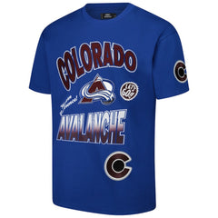 NHL Colorado Avalanche Pro Standard Turn It Up Dropped Shoulder T-Shirt - Blue