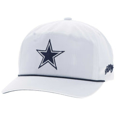 Dallas Cowboys HOOey Star Logo Rope Adjustable Hat White