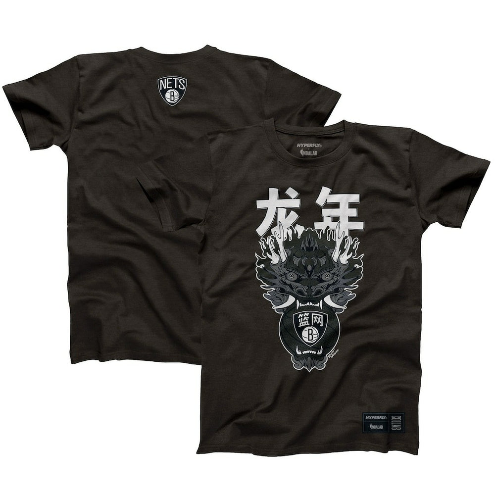 Brooklyn Nets Hyperfly Unisex Year of the Dragon Lunar New Year Collection T-Shirt Heather Black