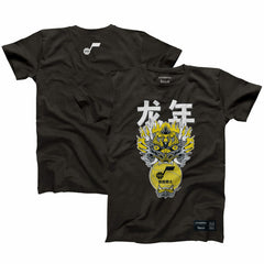 Utah Jazz Hyperfly Unisex Year of the Dragon Lunar New Year Collection T-Shirt Heather Black