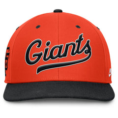 San Francisco Giants Nike Cooperstown Collection Pro Performance Snapback Hat - Orange/Black Hats