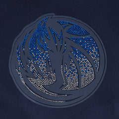 Dallas Mavericks Pro Standard Women's Jewels Cropped Pullover Hoodie Navy