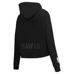 Atlanta Hawks Pro Standard Women's Jewels Cropped Pullover Hoodie Black
