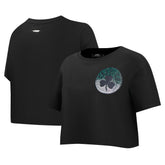 Boston Celtics Pro Standard Women's Jewels Boxy Cropped T-Shirt Black