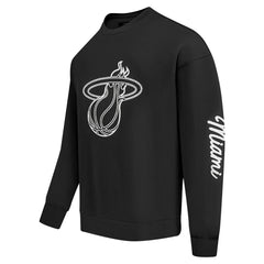 Miami Heat Pro Standard Paint the City Drop Shoulder Sweatshirt Black