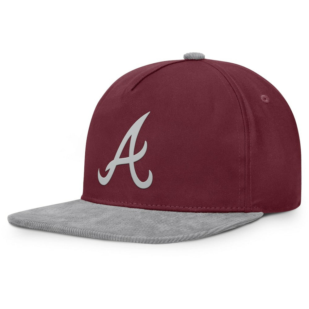 Atlanta Braves Fanatics Front Office Snapback Hat - Wine Hats