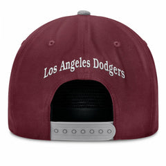 Los Angeles Dodgers Fanatics Front Office Snapback Hat - Wine Hats