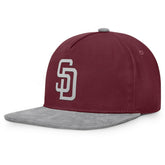 San Diego Padres Fanatics Front Office Snapback Hat - Wine Hats