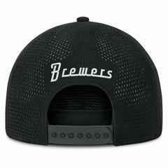 Milwaukee Brewers Fanatics Signature A-Frame Adjustable Hat - Black Hats