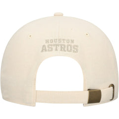 Houston Astros Fanatics Front Office Leather Patch Adjustable Hat - Cream Hats