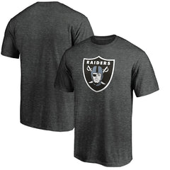 Las Vegas Raiders Primary Logo T-Shirt Heather Charcoal