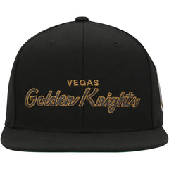 NHL Vegas Golden Knights Mitchell & Ness Core Team Script 2.0 Snapback Hat - Black
