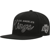 NHL Los Angeles Kings Mitchell & Ness Core Team Script 2.0 Snapback Hat - Black