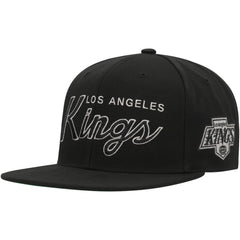 NHL Los Angeles Kings Mitchell & Ness Core Team Script 2.0 Snapback Hat - Black