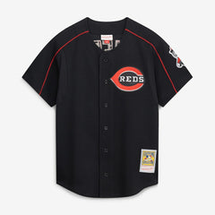 Ken Griffey Jr. Cincinnati Reds Mitchell & Ness Cooperstown Collection Authentic Mesh Batting Practice Jersey - Black Jerseys