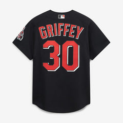MLB Ken Griffey Jr. Cincinnati Reds Mitchell & Ness Cooperstown Collection Authentic Mesh Batting Practice Jersey - Black