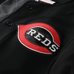 MLB Ken Griffey Jr. Cincinnati Reds Mitchell & Ness Cooperstown Collection Authentic Mesh Batting Practice Jersey - Black