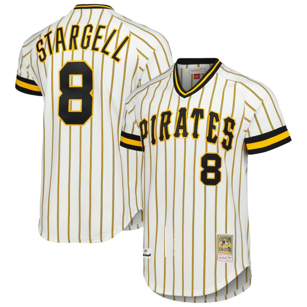 Willie Stargell Pittsburgh Pirates Mitchell & Ness Cooperstown Collection 1979 Authentic Jersey - White Jerseys