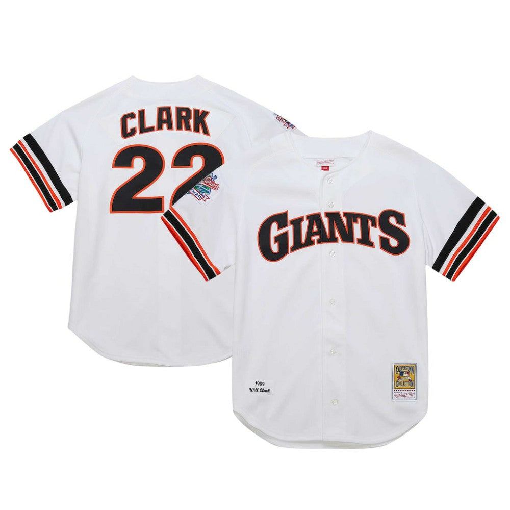 MLB Will Clark San Francisco Giants Mitchell & Ness Cooperstown Collection 1989 Authentic Jersey - White