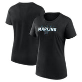 Miami Marlins Fanatics Women's Lean T-Shirt - Black T-shirts