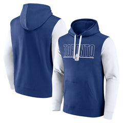 NHL Toronto Maple Leafs Logo Athletic Deliver Fleece Pullover Hoodie - Blue