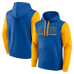 NHL St. Louis Blues Logo Athletic Deliver Fleece Pullover Hoodie - Blue