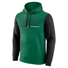 NHL Dallas Stars Logo Athletic Deliver Fleece Pullover Hoodie - Kelly Green